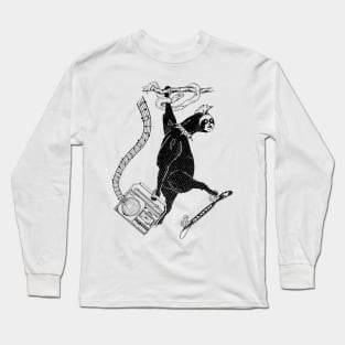 Eighties Music sloth Long Sleeve T-Shirt